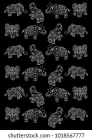 Elephant pattern background