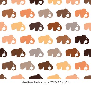 Elephant Pattern, creative tribal background ethnic wild animals pattern. Great for print, fashion, banner, etc.