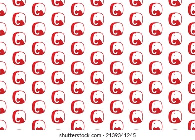 Elephant pattern design and colorful art
