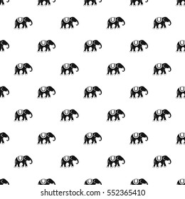 Elephant pattern. Simple illustration of elephant vector pattern for web