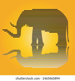 Elephant pattern vector background image