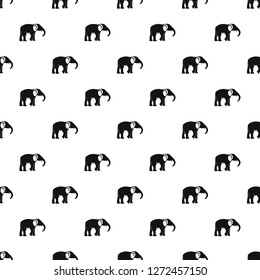 Elephant pattern vector seamless repeating for any web design