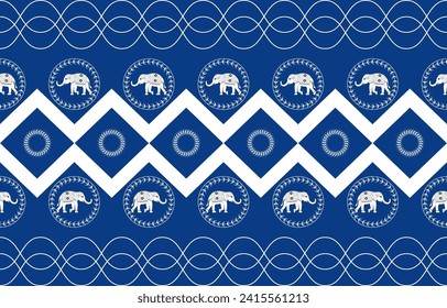 Elephant pattern,Vector illustration of fabric pattern or geometry texture modern pattern for background,wallpaper,carpet,batik,textile,ethnicity,fabric,ethnic