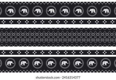 Elephant pattern,Vector illustration of fabric pattern or geometry texture modern pattern for background,wallpaper,carpet,batik,textile,ethnicity,fabric,ethnic