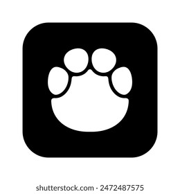 Elephant Paw icon. Vector image