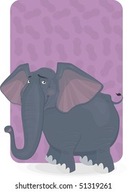 elephant and peanuts