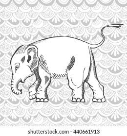 Elephant in pencil