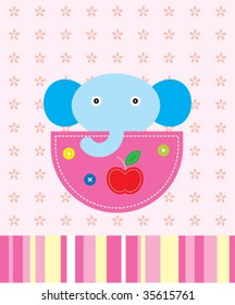 elephant pocket greeting