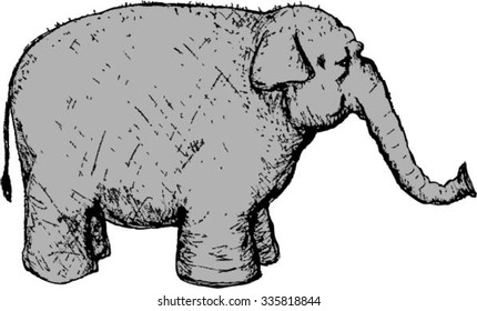 Elephant profile