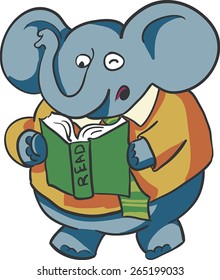 702 Elephant Reading Book Stock Vectors, Images & Vector Art | Shutterstock