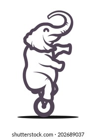Elephant Ride On One Wheel Bicycle