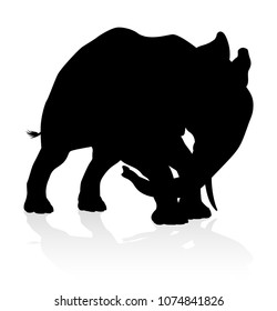 An elephant safari animal silhouette 