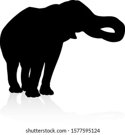 An elephant safari animal silhouette 