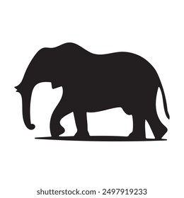 An elephant safari animal silhouette