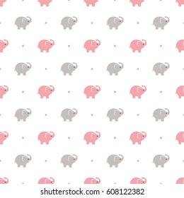 Elephant Seamless Pattern