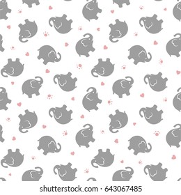Elephant Seamless Pattern