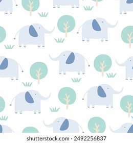 Elephant seamless pattern design for background, wallpaper, textile design, fabric, blanket, blanket for kids, card , wrapping paper,  carpet, notebook, diary cover, greetings card, and etc.

