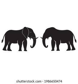 Elephant set icon vector illustration design