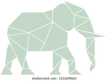 Elephant Shaped Photo Collage, Animal Image Template, Elephant Mosaic