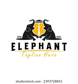 diseño de la ilustración de la pantalla elefante