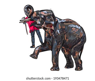 Elephant show and training with mahout