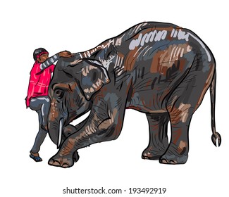Elephant show and training with mahout
