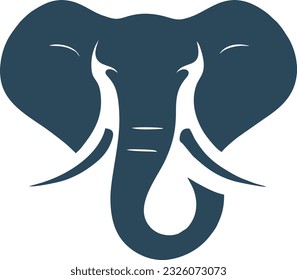 Diseño del logotipo del signo del elefante, icono del vector del emblema del elefante, ilustración del vector 7