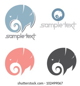 Elephant sign - vector illustration