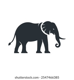 Elephant Silhouette icon. Simple vector illustration