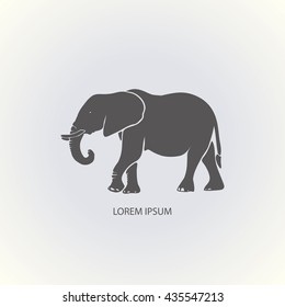 ELEPHANT silhouette illustration vector