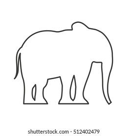 elephant silhouette isolated icon vector illustration design