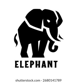 Elefant Silhouette Logo. Vektorgrafik.