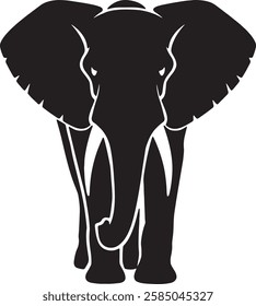 Elephant Silhouette vector art design