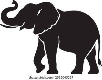 Elephant Silhouette vector art design