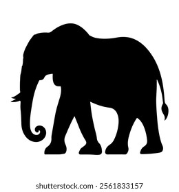 Elephant silhouette vector icon sign symbol illustration design.
