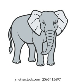 Elephant Silhouette vector illustration art design image. Elephant shadow hand drawn. Animal Elephant Silhouettes vector illustration. Elephant Artwork Vector Design.