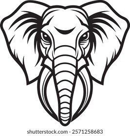 Elephant Silhouette vector illustration set isolated on white background-Elephant Silhouette Silhouette, Files for Cutting Cricut and Silhouette, Isolated on white background,
