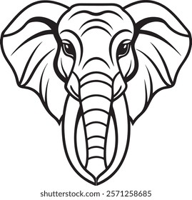 Elephant Silhouette vector illustration set isolated on white background-Elephant Silhouette Silhouette, Files for Cutting Cricut and Silhouette, Isolated on white background,
