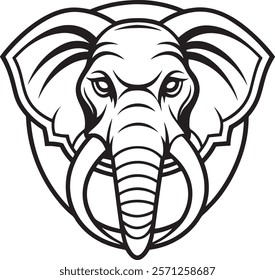 Elephant Silhouette vector illustration set isolated on white background-Elephant Silhouette Silhouette, Files for Cutting Cricut and Silhouette, Isolated on white background,
