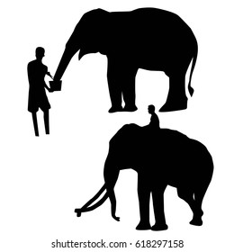 Elephant Silhouettes