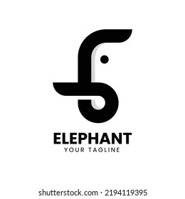 Elephant simple creative logo design