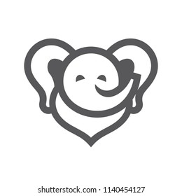 Elephant simple sign
