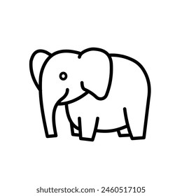 elephant - simple vector icon	