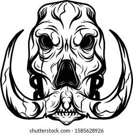 elephant skulls , you can use this file for esport logo or t shirt design