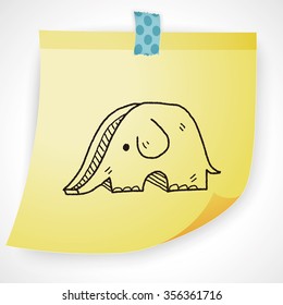 Elephant SLIDE doodle