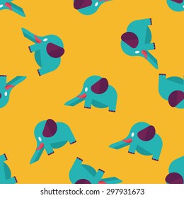 elephant slide flat icon,eps10 seamless pattern background