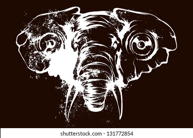 elephant with speakers in your ears negative