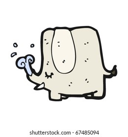 elephant squirting water cartoon