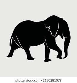 Elephant Svg Printable Vector Design Stock Vector (Royalty Free