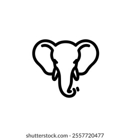 Elephant symbol design logo vector